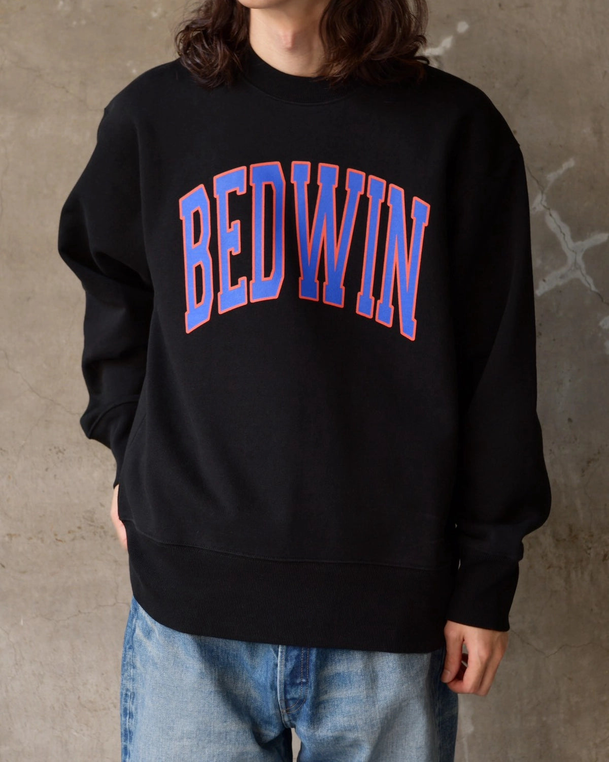BEDWIN & THE HEARTBREAKERS / L/S VARSITY SWEATSHIRT "Varsity" (26AB2263)