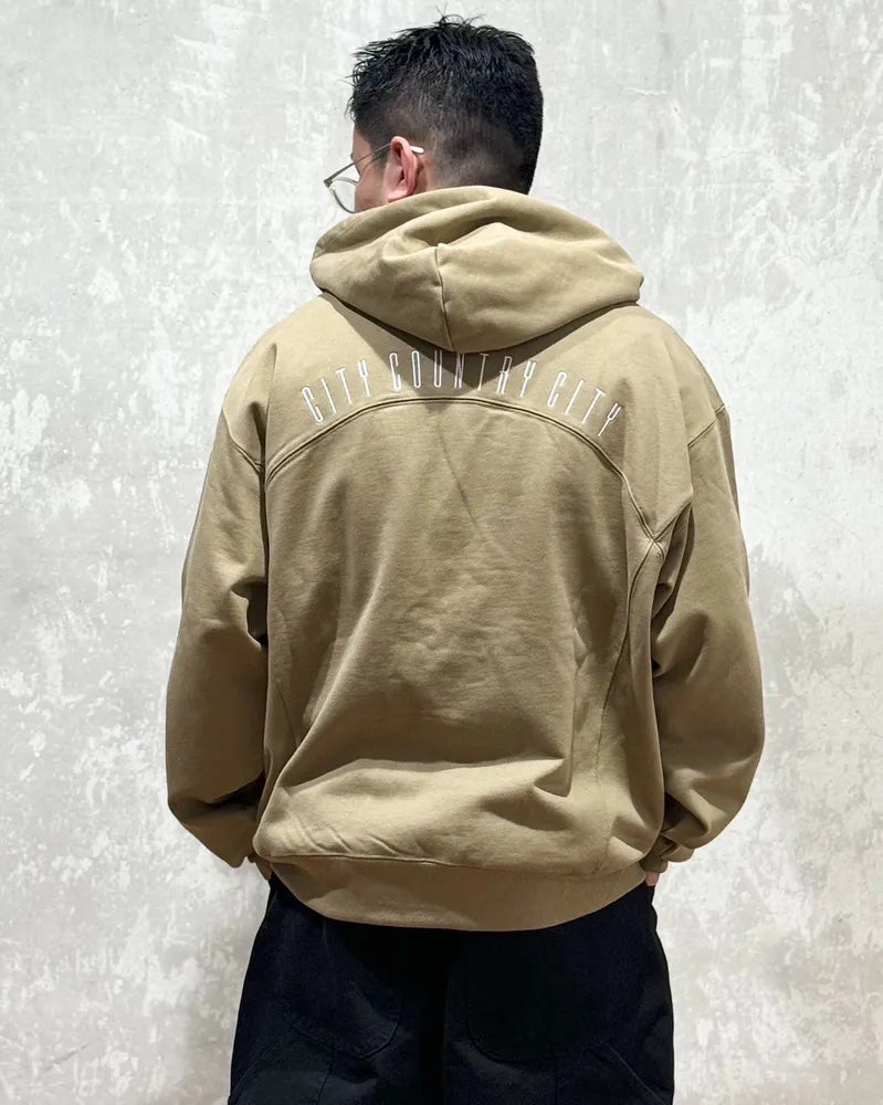 CITY COUNTRY CITY / SWITCHING COTTON HOODIE (CCC-243C003)