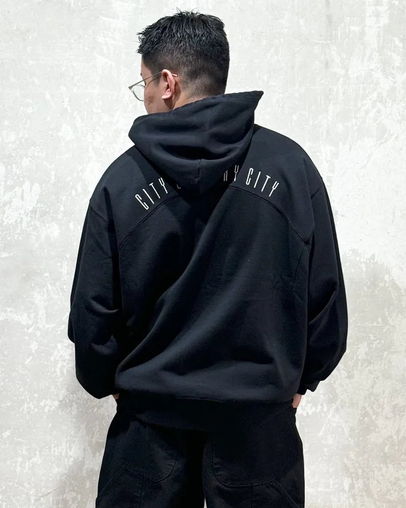 CITY COUNTRY CITY / SWITCHING COTTON HOODIE (CCC-243C003)