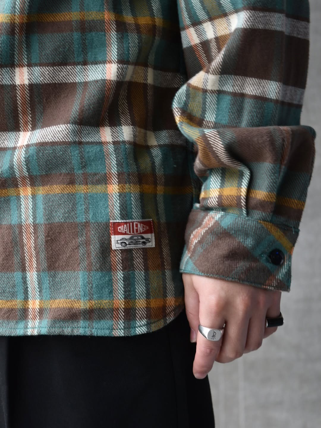 CHALLENGER 　PLAID FLANNEL SHIRT　Lサイズ PLAID FLANNEL SHIRT ネルシャツ-チャレンジャー 通販 CHALLENGER 店舗