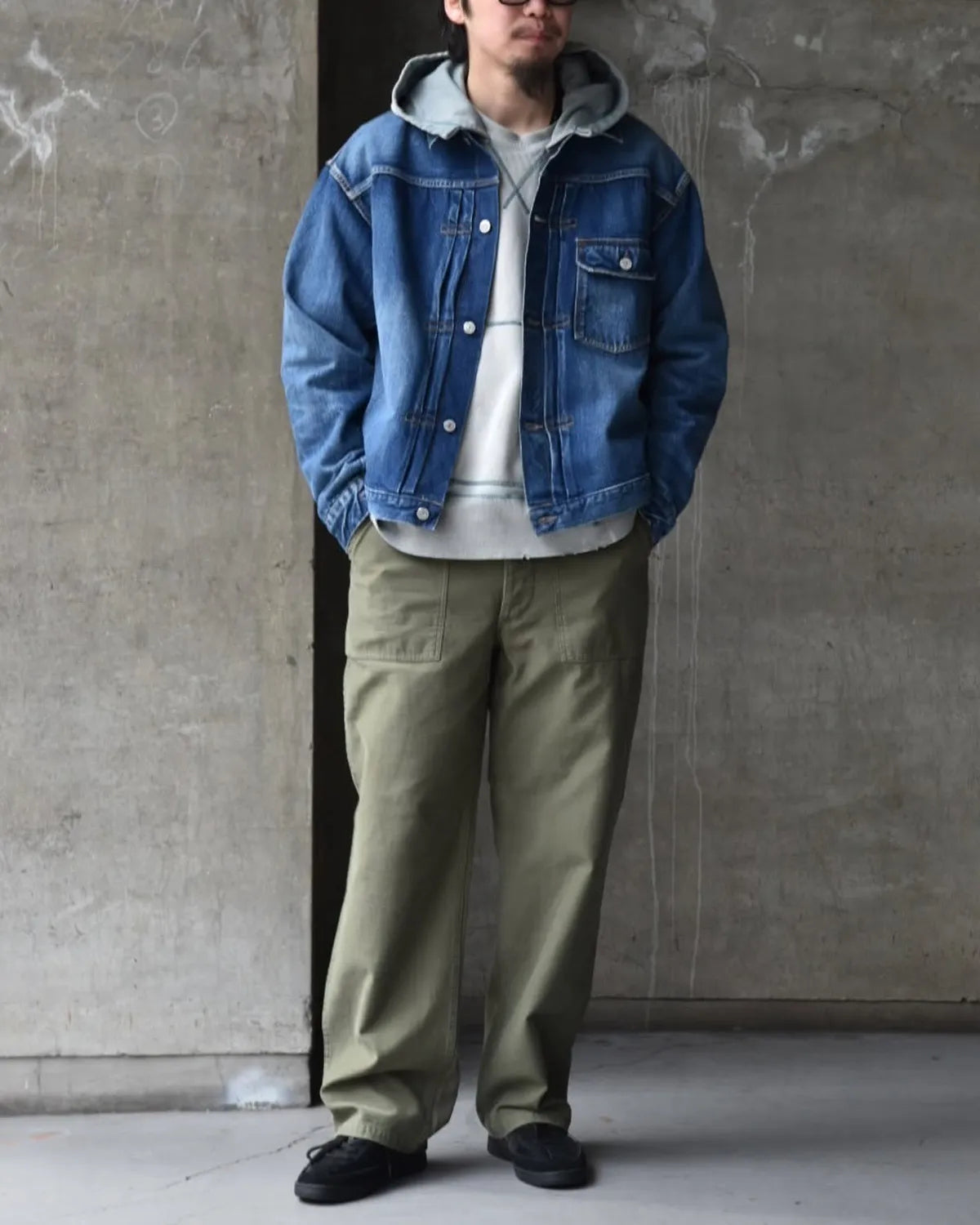 CIOTA / Single Pocket Denim Jacket (JKLM-301-NIMDBL-D)