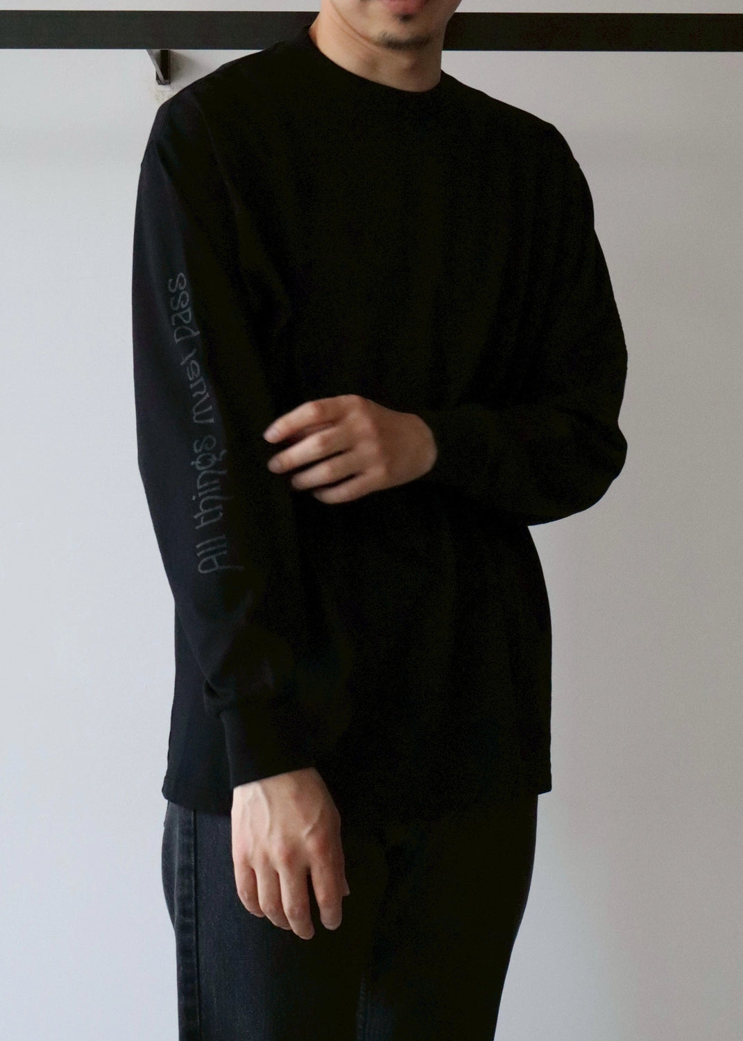 COMOLI / コットンカシミヤ 長袖Tシャツ (C03-05009)