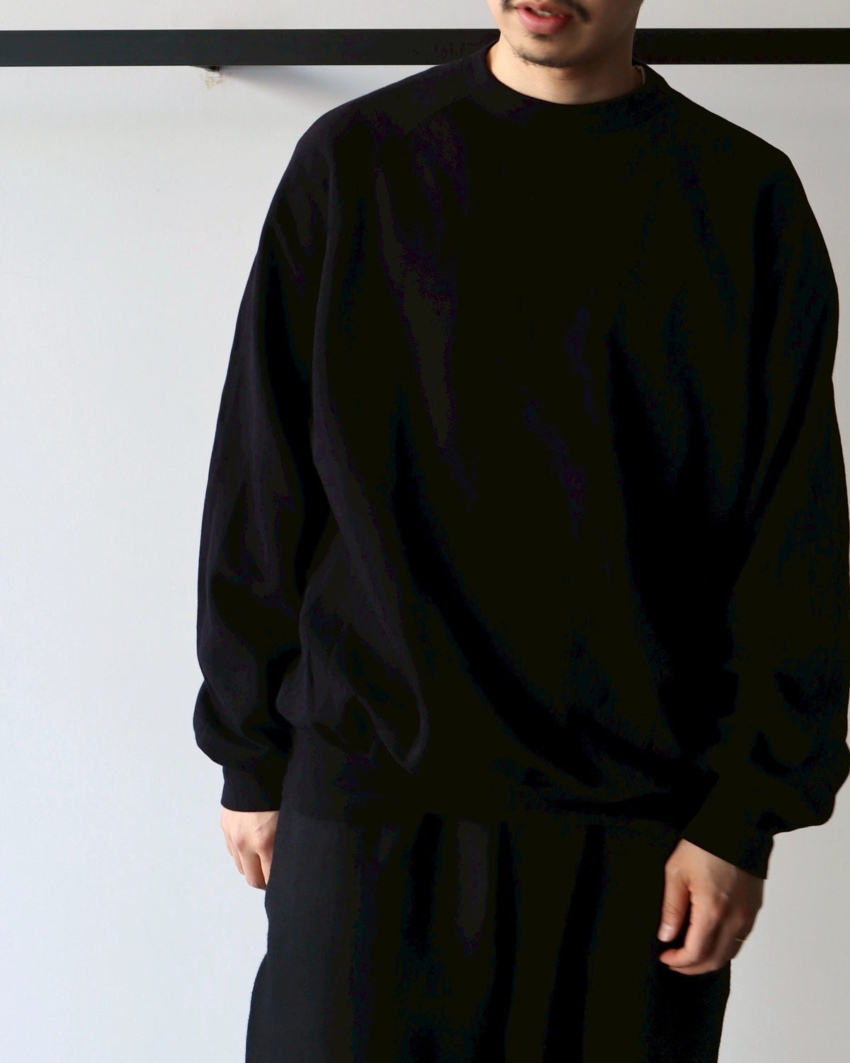 COMOLI 25SS LWコットン裏毛 クルーネック 4 B01-05013 COMOLI(コモリ) / LW コットン裏毛 クルーネック | 公式通販