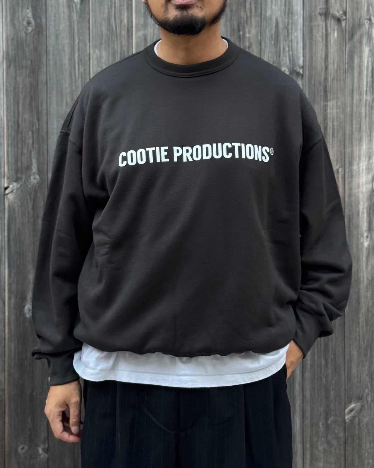 COOTIE PRODUCTIONS / Plain Sweat Crew - LOGO (CTE-26A308)