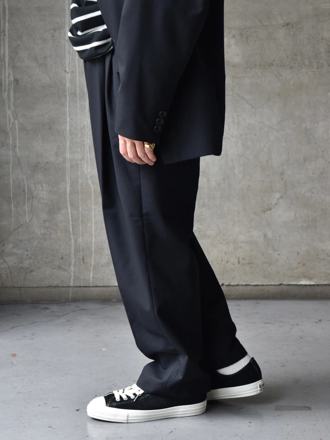 COOTIE PRODUCTIONS® / T/W Saxony 2 Tuck Wide Easy Trousers (CTE-25A107)