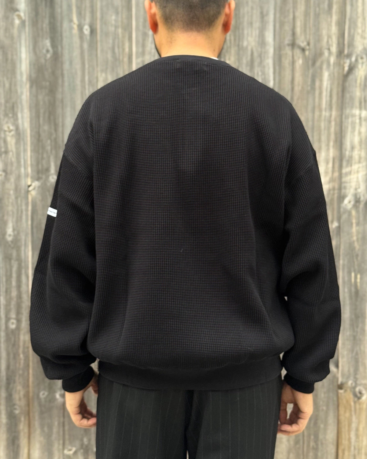 COOTIE PRODUCTIONS / N/C Waffle Henley-Neck Pullover (CTE-26A318)