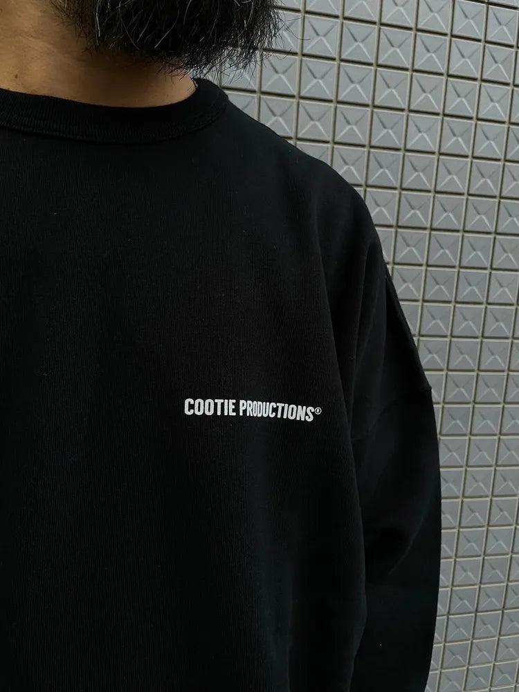 COOTIE PRODUCTIONS® / × Jakob Morley  Print Sweat Crew -LOVE THY NEIGHBOUR- (CTE-24A325)