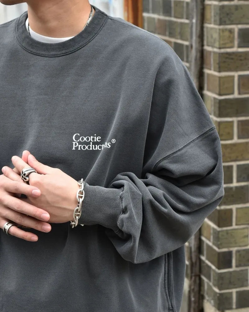 COOTIE PRODUCTIONS® / Pigment Dyed Open End Yarn Sweat Crew (CTE-24A310)