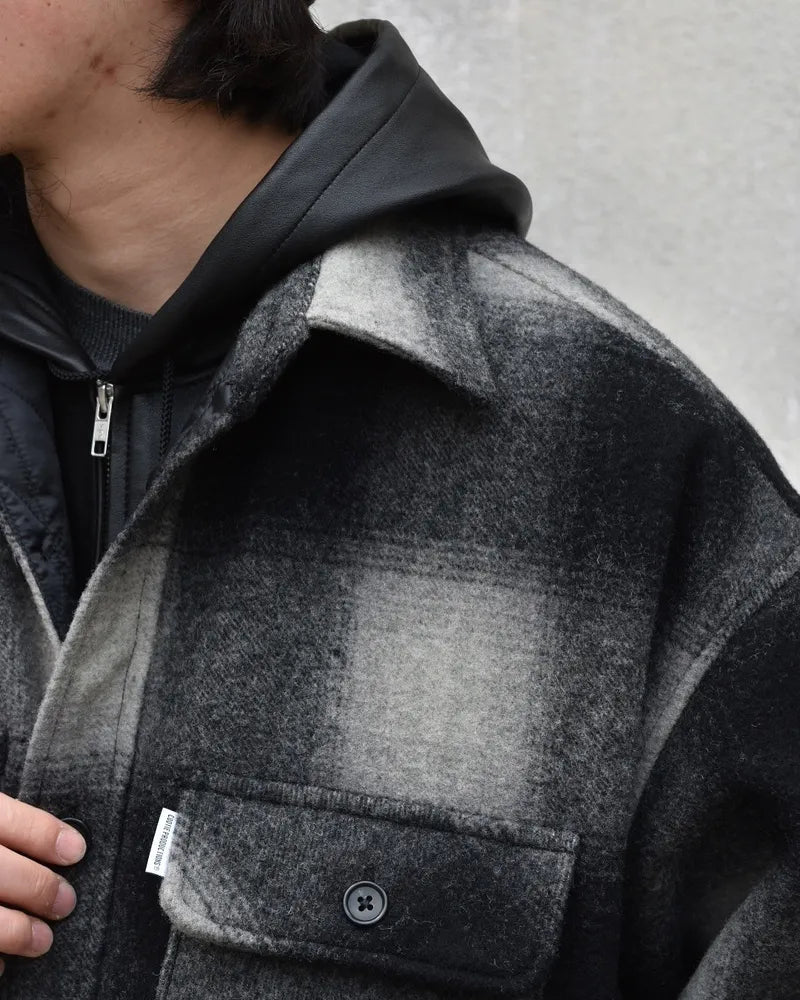 COOTIE PRODUCTIONS® / Ombre Check Wool CPO Jacket (CTE-24A217)