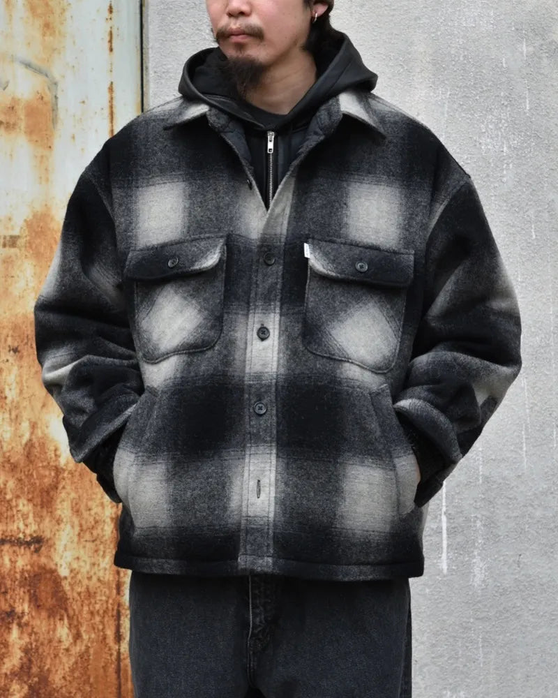 COOTIE PRODUCTIONS® / Ombre Check Wool CPO Jacket (CTE-24A217)