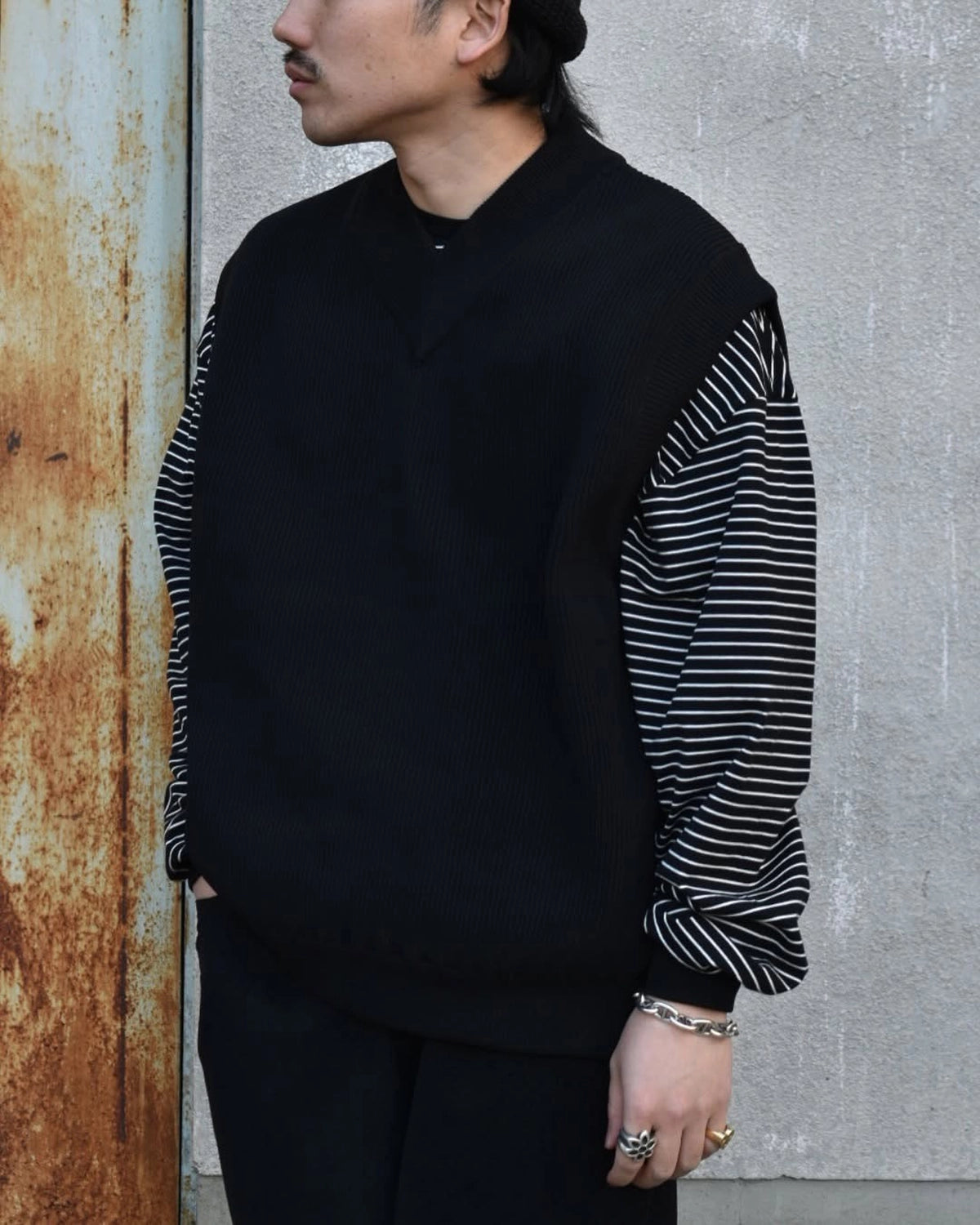 明日値段戻しますCOOTIE Solotex Tilden Knit Vest COOTIE PRODUCTIONS®(クーティー プロダクションズ)/ Solotex