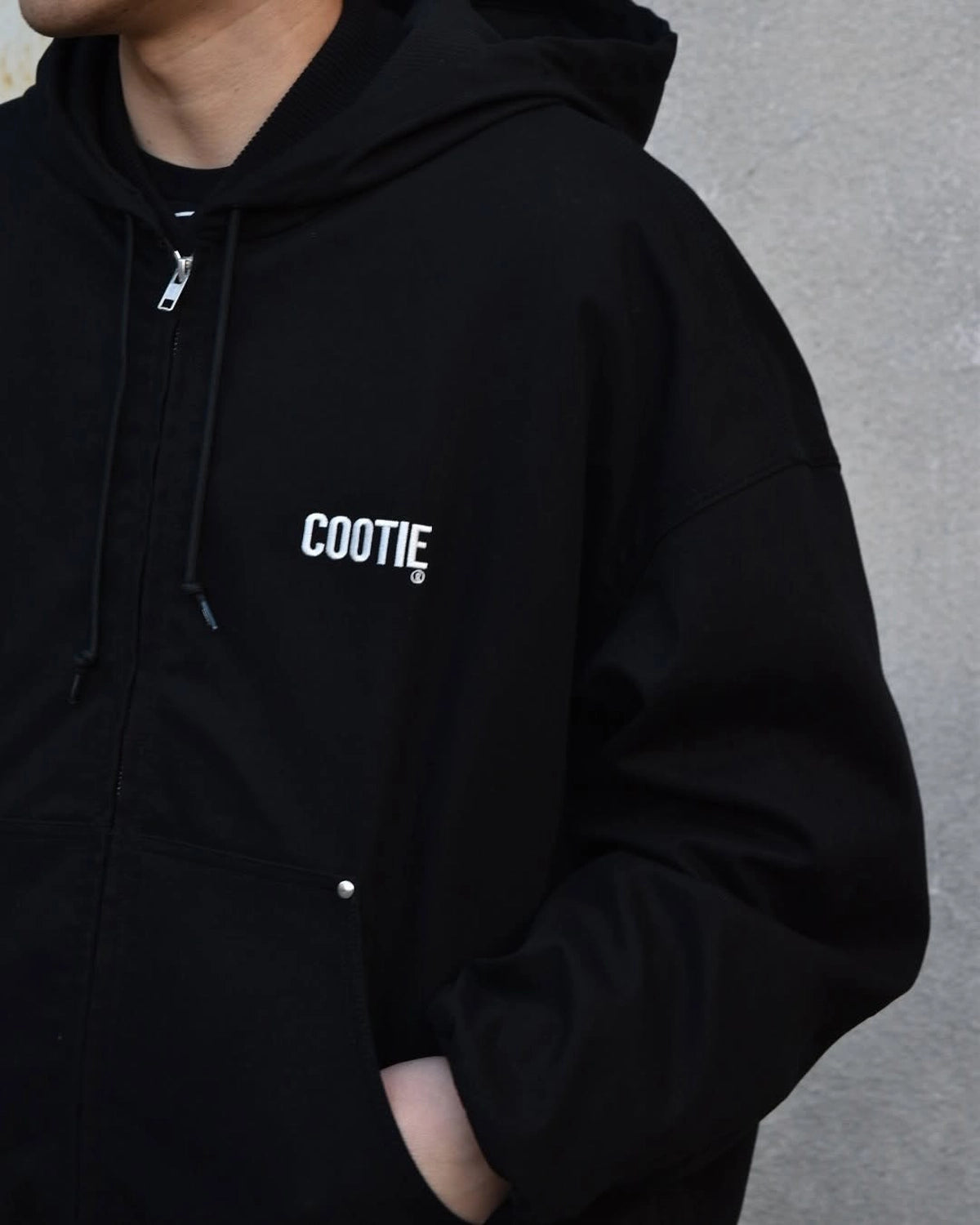 COOTIE PRODUCTIONS®  / Abyss Dyed Hooded Work Jacket (CTE-25S209)