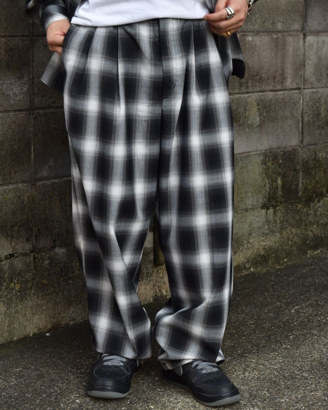 COOTIE PRODUCTIONS® / T/W 2 Tuck Easy Pants (CTE-24A101-CHECK)