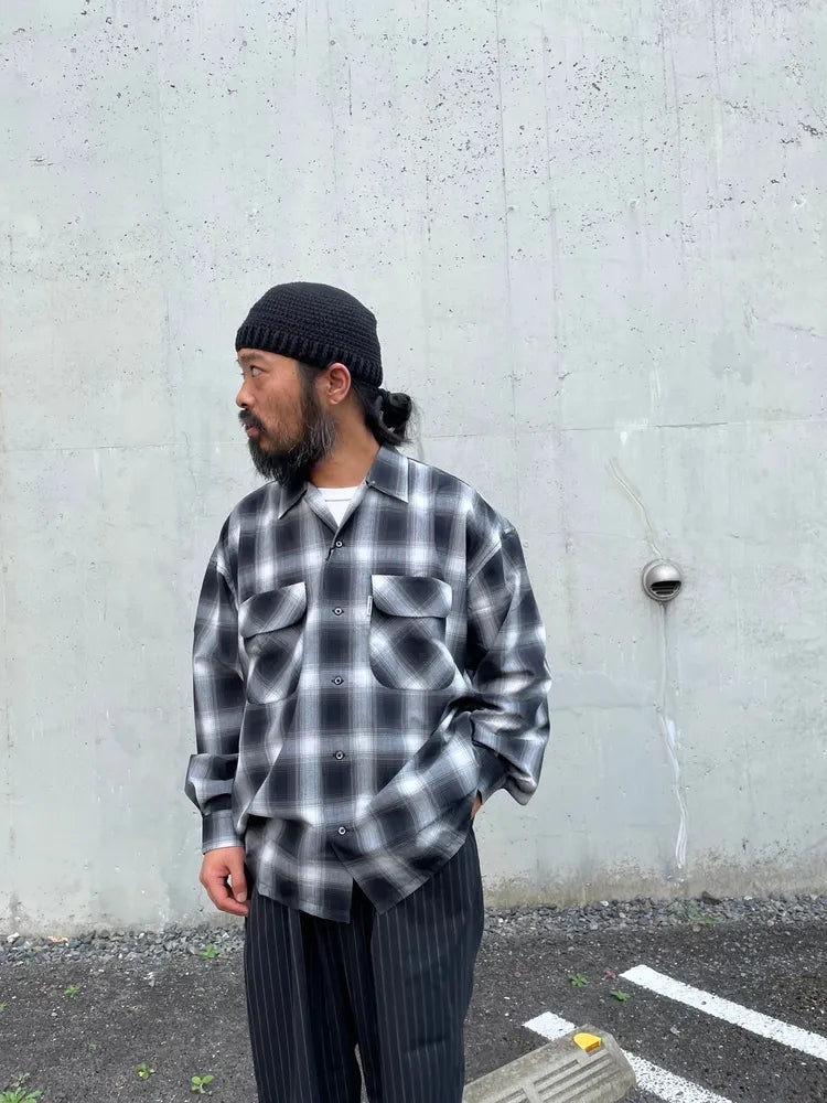 COOTIE PRODUCTIONS® / CHECK T/W Open Collar L/S (CTE-24A402)