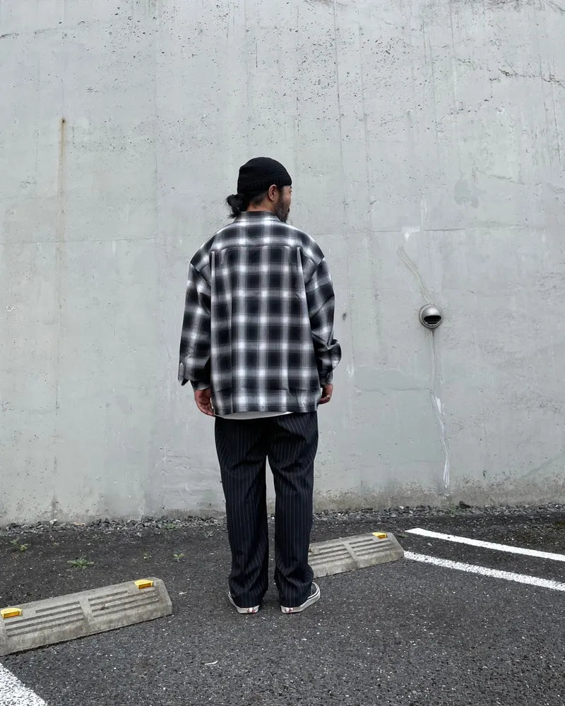 COOTIE PRODUCTIONS® / CHECK T/W Open Collar L/S (CTE-24A402)