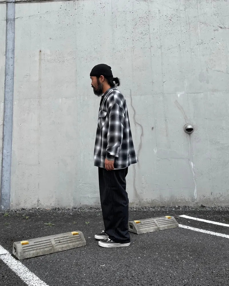 COOTIE PRODUCTIONS® / CHECK T/W Open Collar L/S (CTE-24A402)