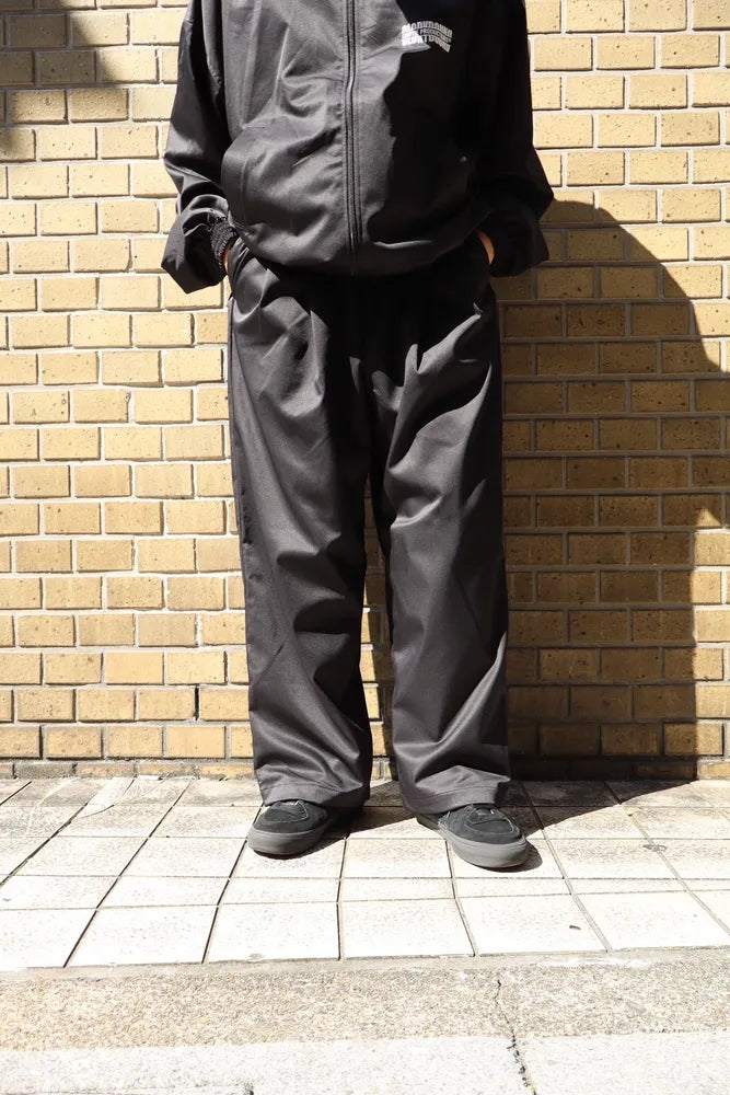 COOTIE PRODUCTIONS® / Polyester Twill 2 Tuck Track Pants (CTE-24S127)