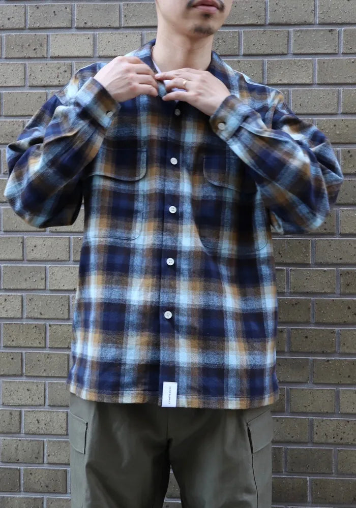 DESCENDANT / MILPITAS PLAID LS SHIRT (242TQDS-SHM03)