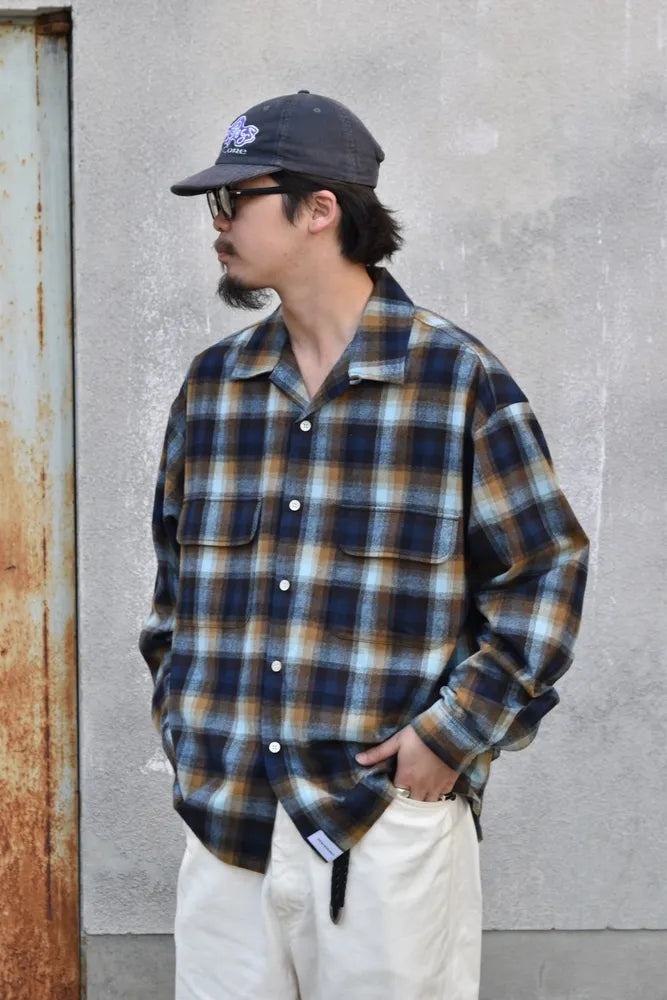 DESCENDANT / MILPITAS PLAID LS SHIRT (242TQDS-SHM03)