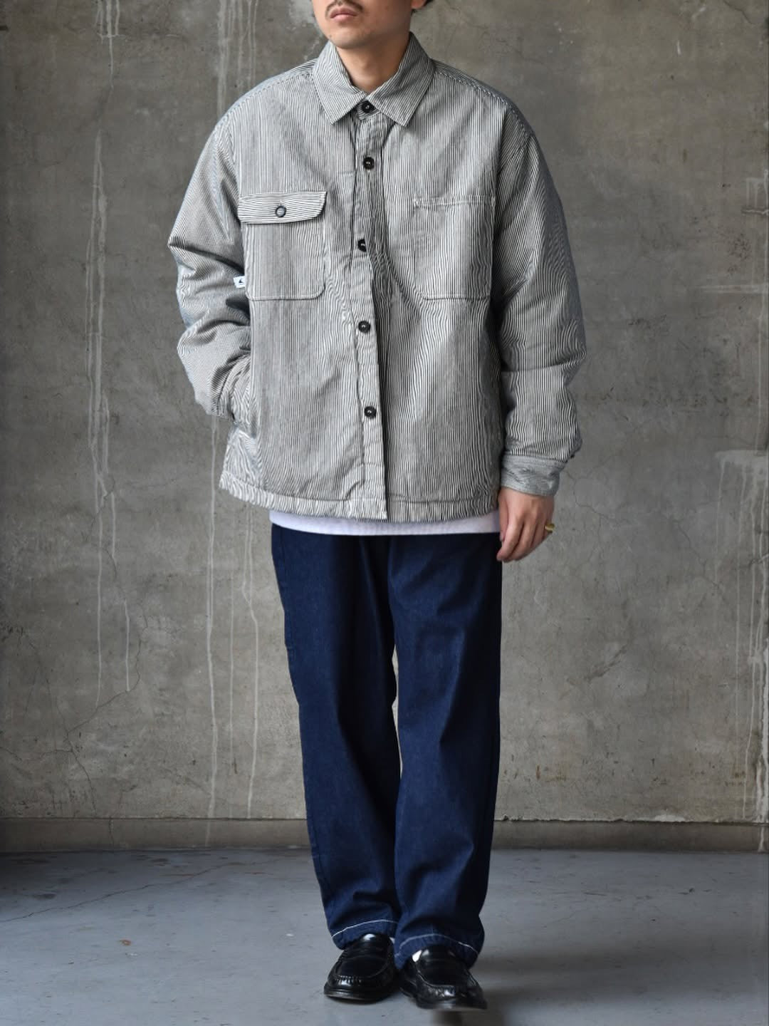 DESCENDANT × Post O’Alls / CRA90 HICKORY STRIPE JACKET POST O'ALLS (252PODS-JKM01)