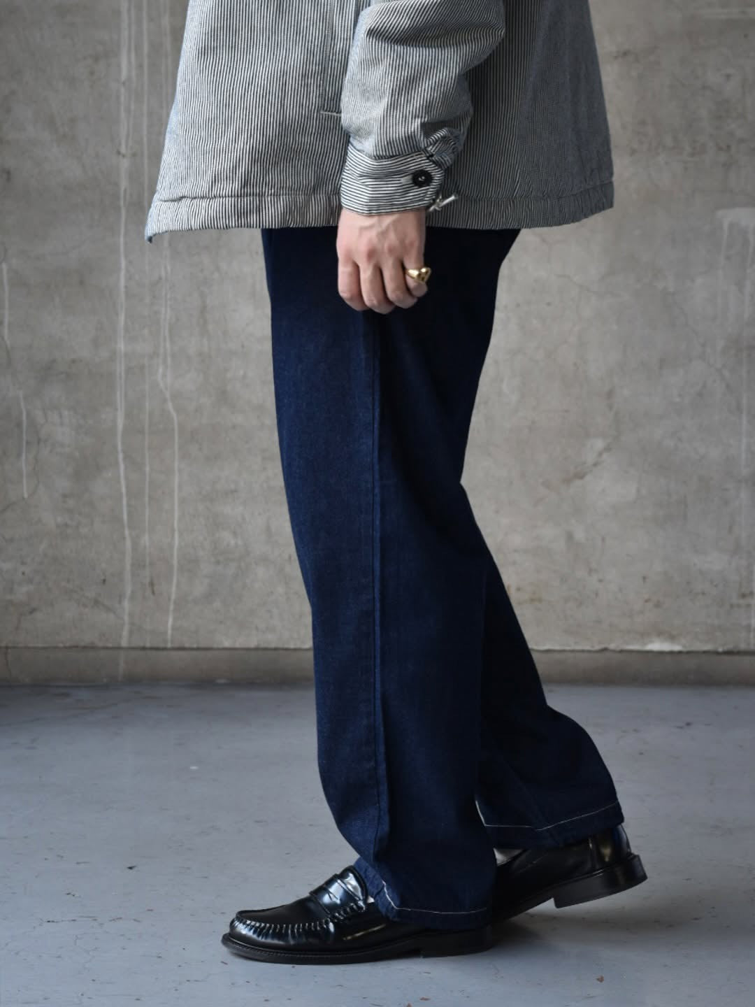 DESCENDANT × Post O’Alls / CINCH DENIM TROUSERS POST O'ALLS (252PODS-PTM01)