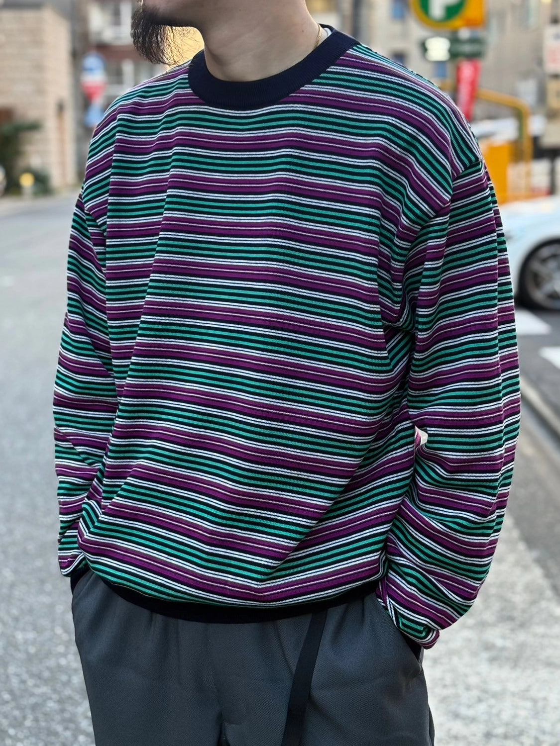 DESCENDANT / NALU CREW NECK KNIT (251MADS-KNM01)