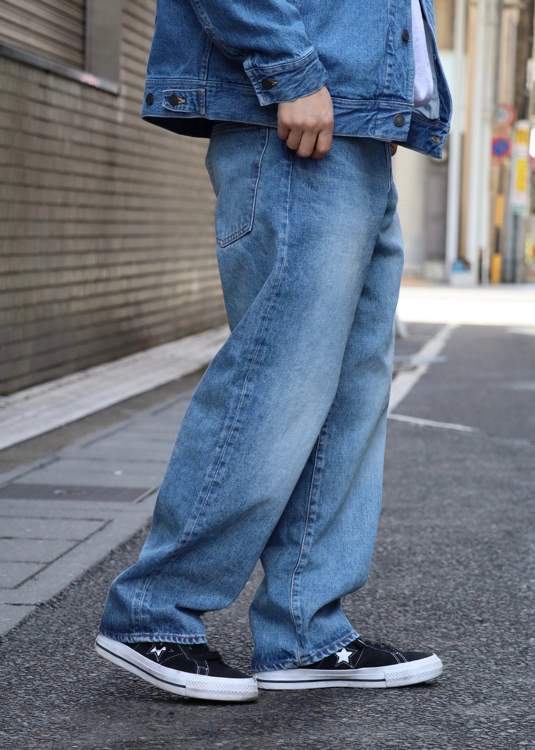 DESCENDANT /  1995 DENIM TROUSERS BUGGY HARD WASH (251WVDS-PTM04)