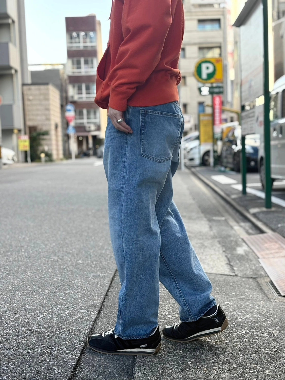 DESCENDANT /  1995 DENIM TROUSERS BUGGY HARD WASH (251WVDS-PTM04)