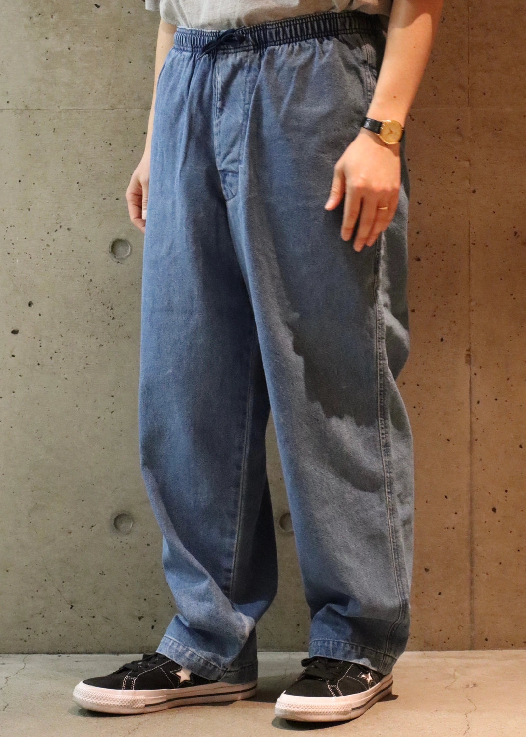 DESCENDANT / SHORE DENIM BEACH TROUSERS (251QDS-PTM03)