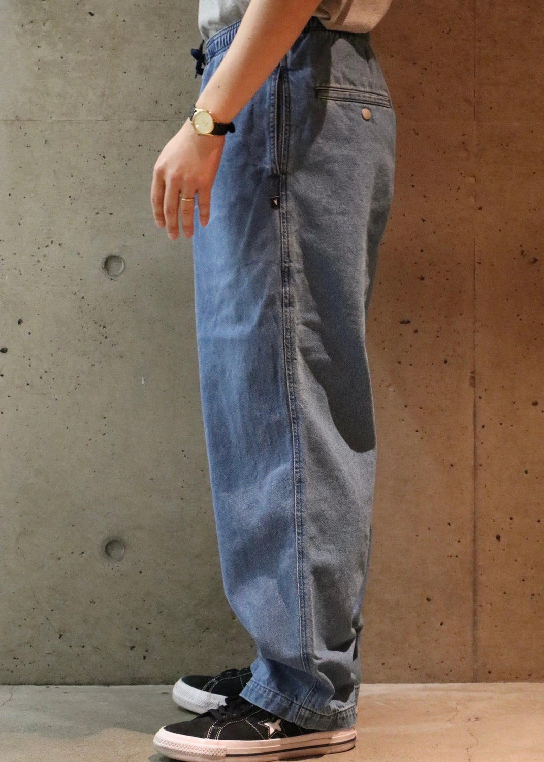 DESCENDANT / SHORE DENIM BEACH TROUSERS (251QDS-PTM03)