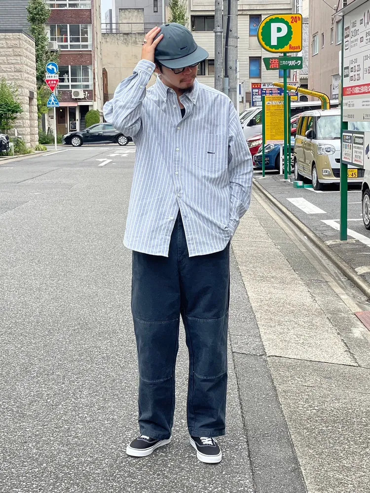 DESCENDANT / KENNEDY’S OXFORD LS STRIPE SHIRT (242CPDS-SHM01)