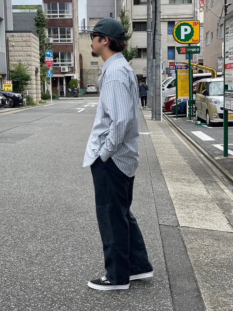 DESCENDANT / KENNEDY’S OXFORD LS STRIPE SHIRT (242CPDS-SHM01)