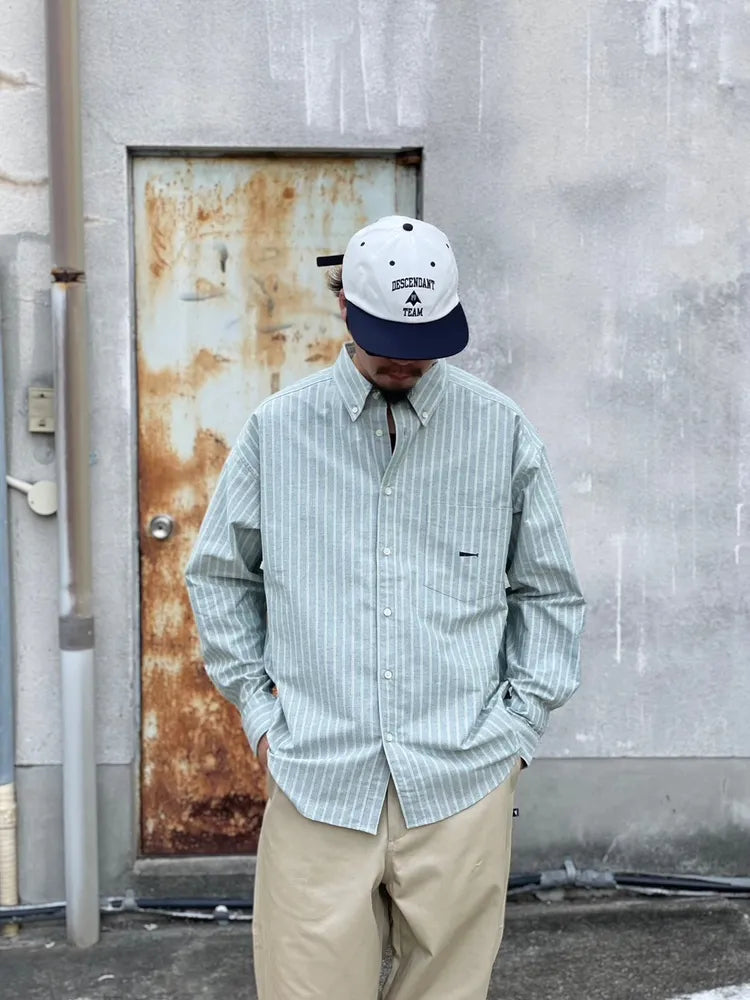 DESCENDANT / KENNEDY’S OXFORD LS STRIPE SHIRT (242CPDS-SHM01)