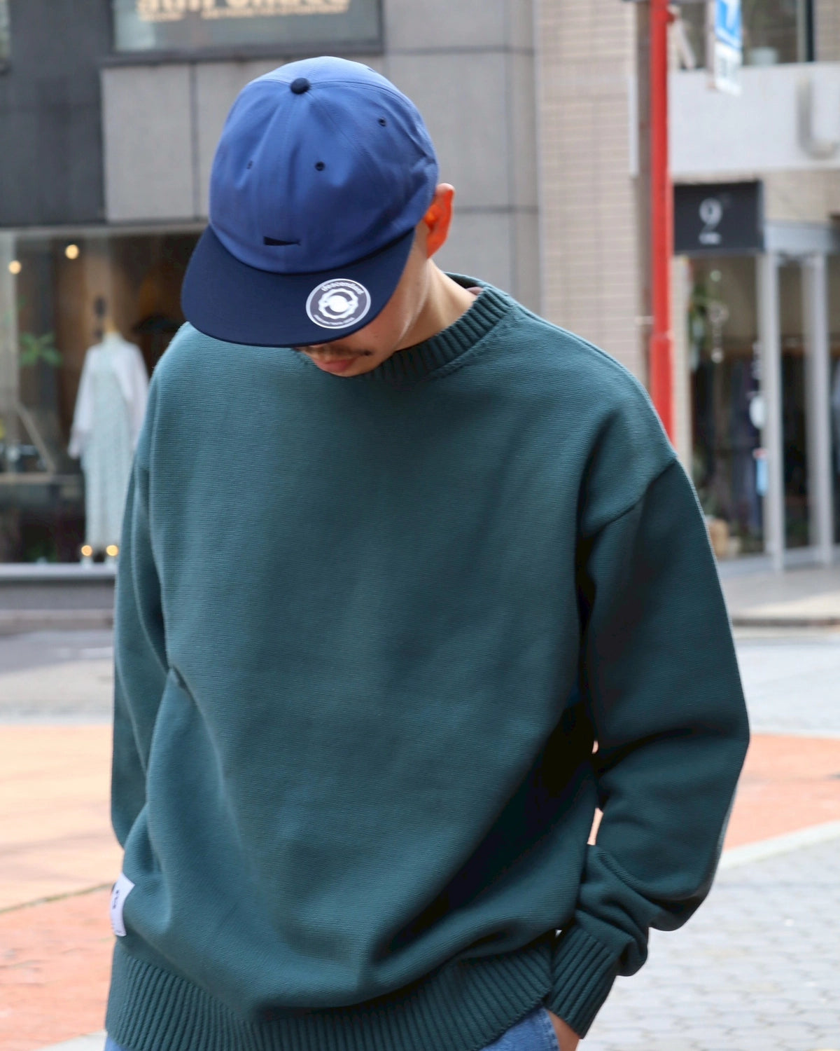 DESCENDANT / FLUKE UP CREW NECK KNIT (261MADS-KNM01)