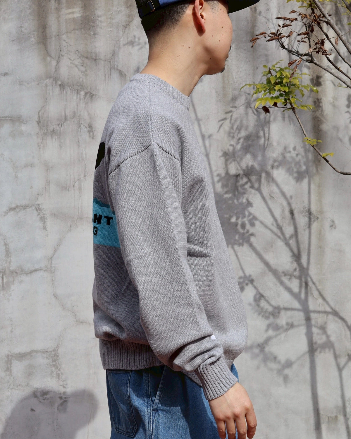 DESCENDANT / FLUKE UP CREW NECK KNIT (261MADS-KNM01)