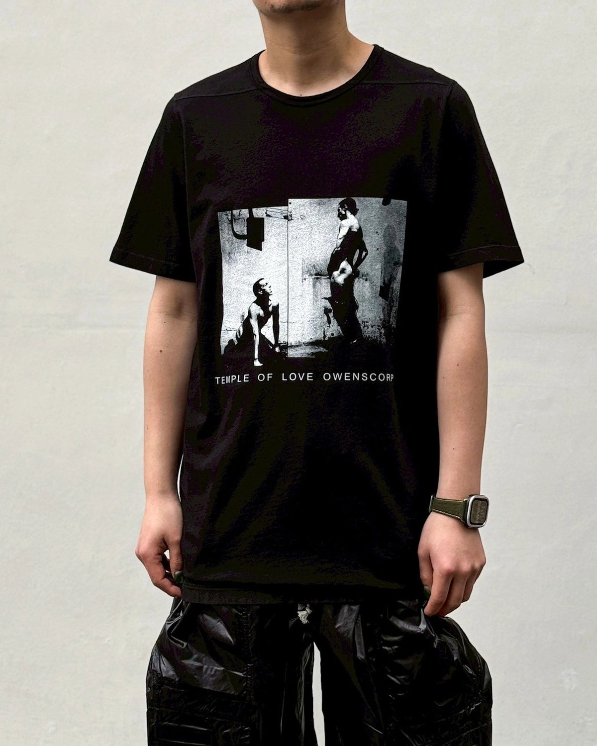 リックオウエンス ダークシャドウ パッチTシャツ ファッション メンズ