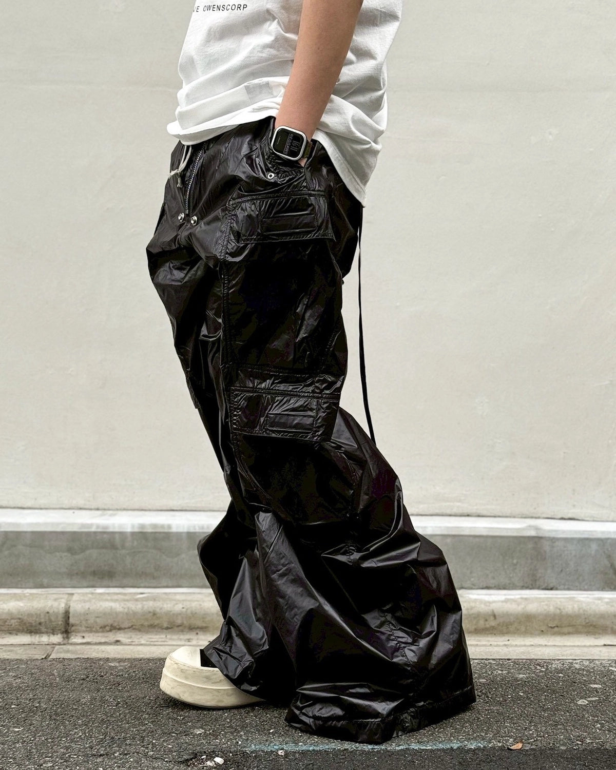Rick Owens DRKSHDW コーティングパンツ Rick Owens DRKSHDW (リックオウエンス ダークシャドウ) / DOUBLE