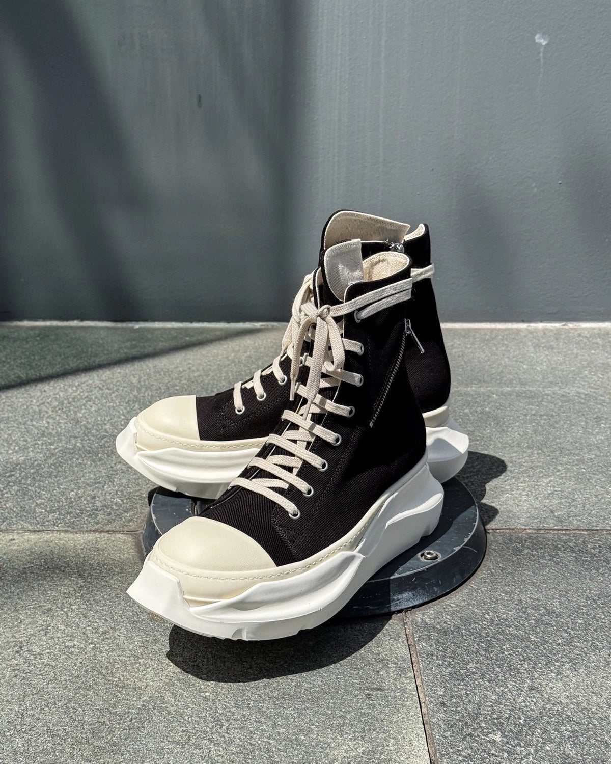 Rick Owens DRKSHDW / DENIM SHOES -CARGO ABSTRACT SNEAKS (DU02F6841)