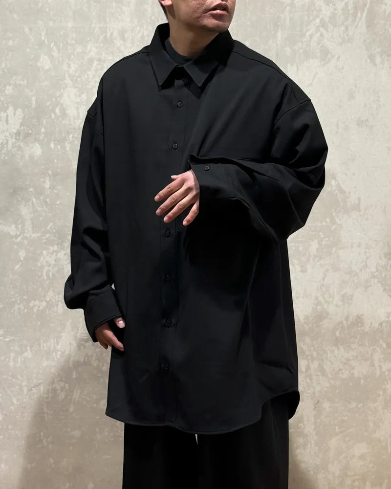 entire studios / GIANT WOOL SHIRT (ES2597BL)