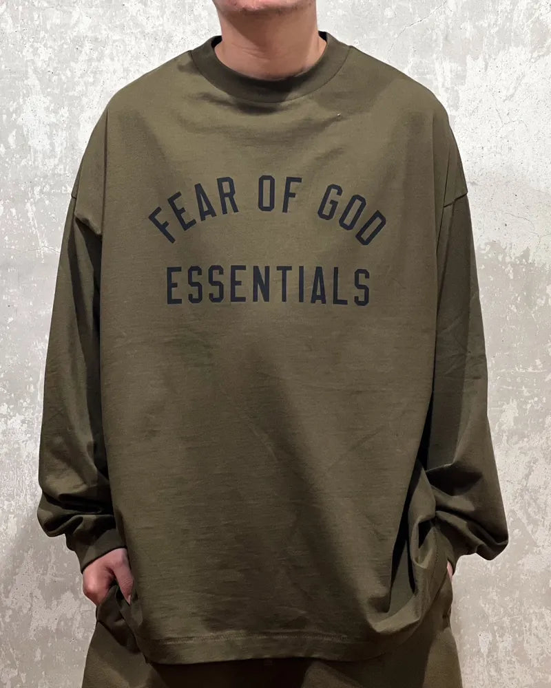 ESSENTIALS / JERSEY LONG SLEEVE TEE (125BT244200F)