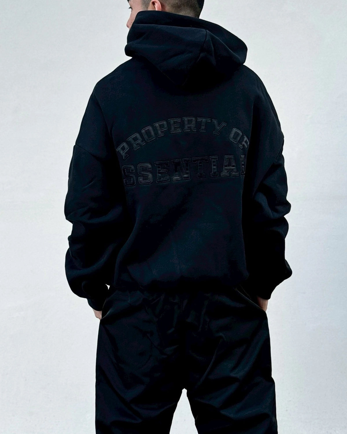 ESSENTIALS / PROPERTY LOUNGE HALF ZIP HOODIE (192SP266911F)