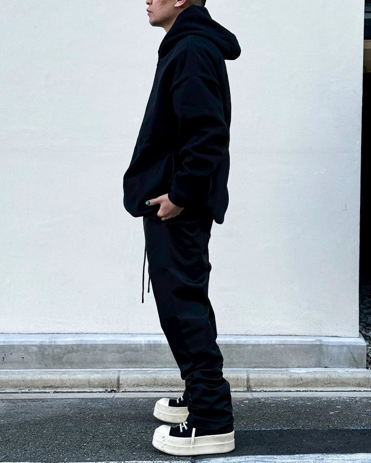 ESSENTIALS / PROPERTY LOUNGE LONG ZIP HOODIE (192SP266931F)
