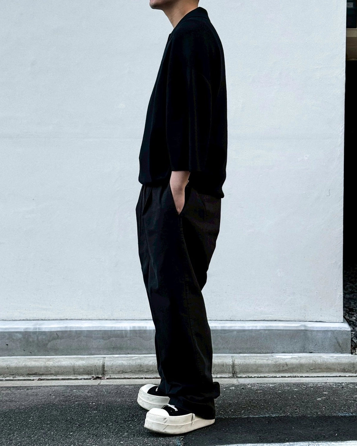 ESSENTIALS / SIGNATURE 3/4 SLEEVE 90'S KNIT POLO (192SP266961F)