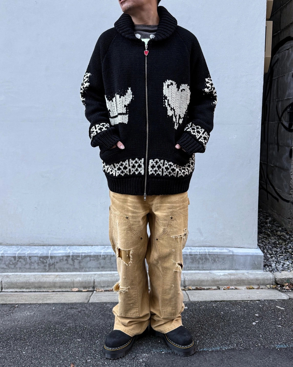Emotionaly Unavailable / EU ND KNIT JACKET (EU-MK1-0000-014)