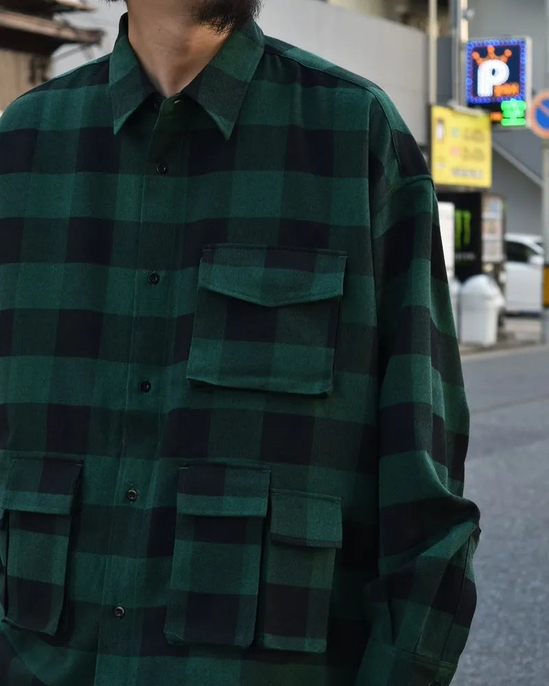 FreshService / BUFFALO CHECK MULTI POCKET SHIRT (FSC243-50133)