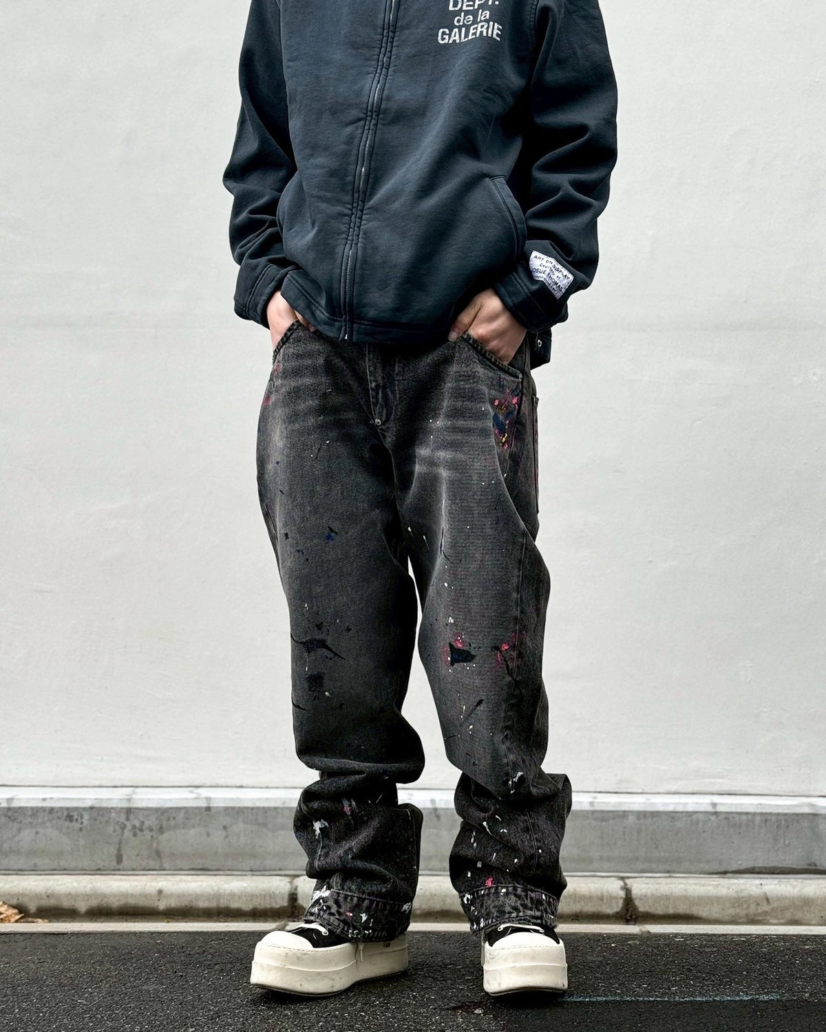 GALLERY DEPT.  / ZIP DENIM (ZIPP-40105-BLKP)