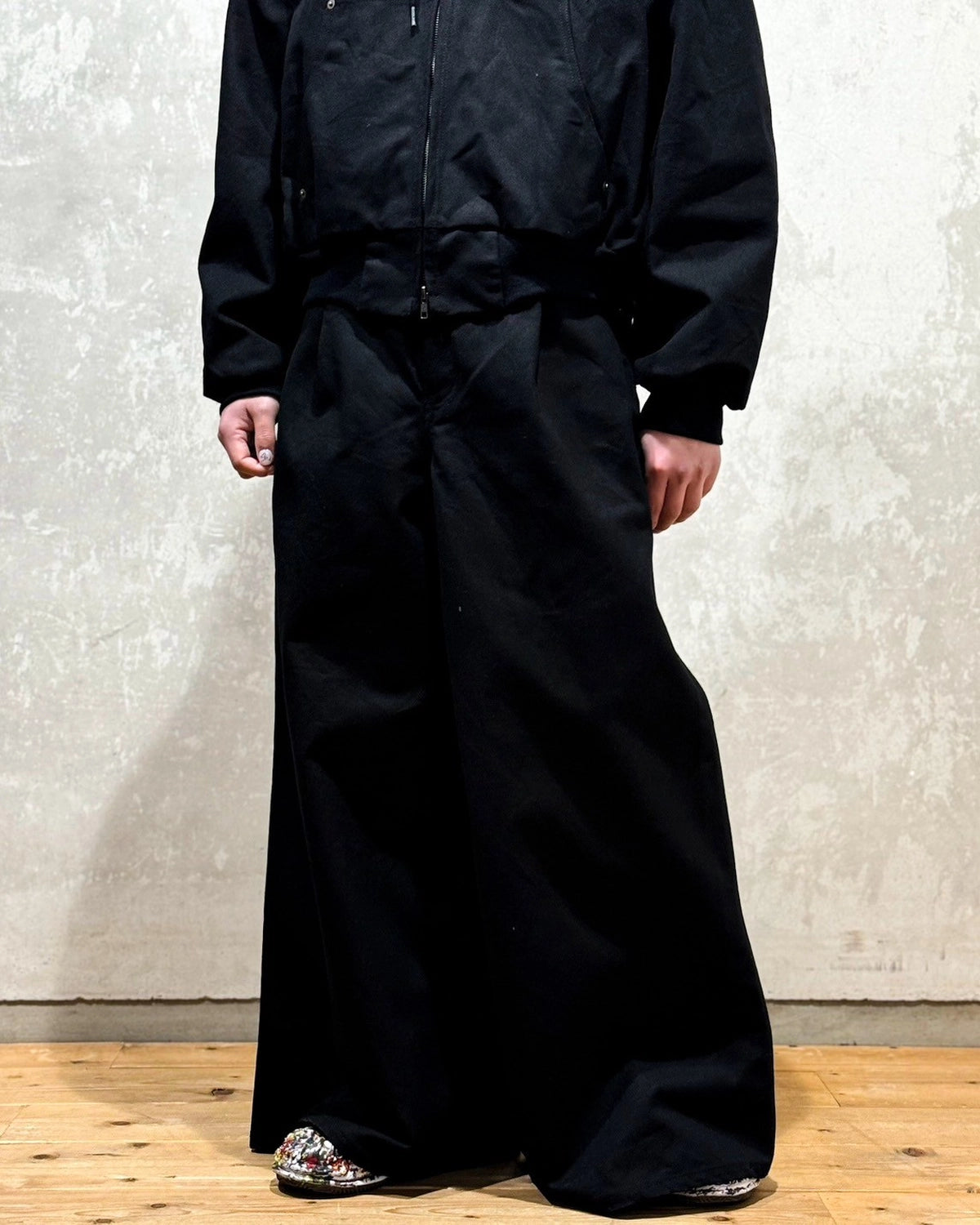 FUMITO GANRYU / Reverse Baggy Work Pants (Fu13-Pa-02)