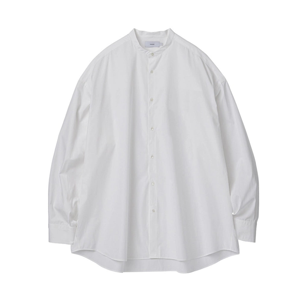 Graphpaper / High Count Band Collar Round Cut Oversized Shirt (GM251-50031B)