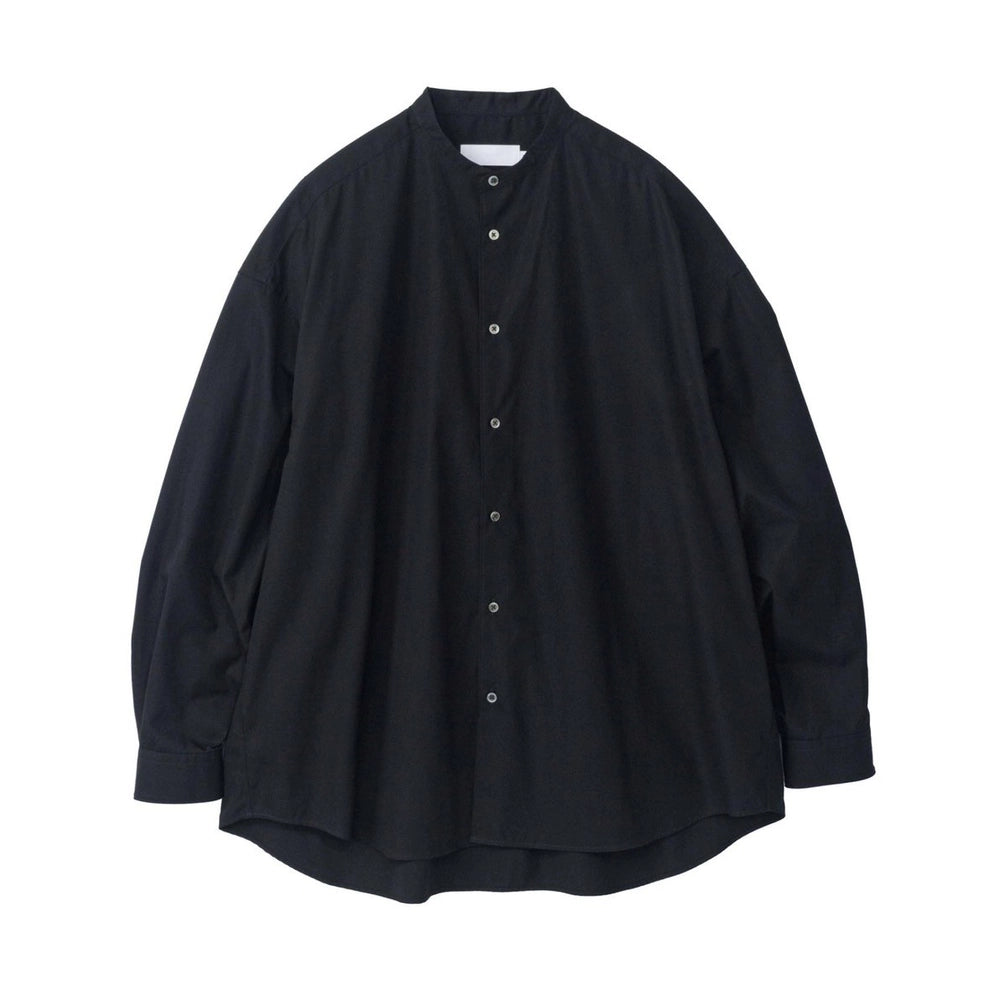 Graphpaper / High Count Broad L/S Oversized Band Collar Shirt (GL251-50282B)