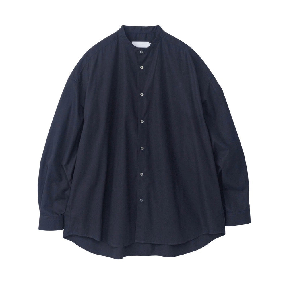 Graphpaper / High Count Broad L/S Oversized Band Collar Shirt (GL251-50282B)